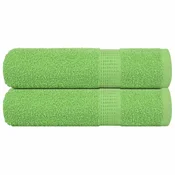 Vidaxl Brisače za tuširanje FROGN 2 kosa jabolčno zelene 70x140 cm 360 g/m2