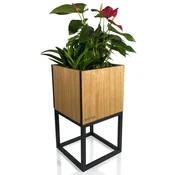 Flexistyle LOFT FIORINO hrastovo stojalo za rože 22x22x40 cm