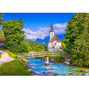 Enjoy - Puzzle Small Church in Ramsau, Germany - 1 000 kosov