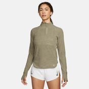Nike W NK TRAIL DF MIDLAYER, ženska tekaška majica, zelena FB7637