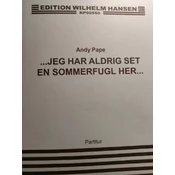 PAPE:JEG HAR ALDRIG SET EN SOMMERFUGL HER... SCORE