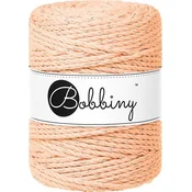 Bobbiny 3PLY Macramé Rope 5 mm 100 m Unicolor Peach Fuzz Vrvica