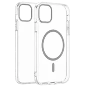 Transparent Color Ring MagSafe maska za iPhone 15 Plus – Siva