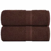 Rucnici za pranje ŽABA 2 kom. Smede 30x30 cm 360 g/m2
