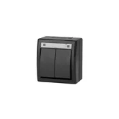 shumee Nadometno stikalo Aquant 2K za lestenec IP55 antracit 5002-17