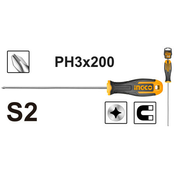 Ingco odvijac Phillips ph3x200 ( HS68PH3200 )