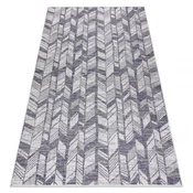 eoshop Koberec SISAL SION Herringbone 22180 flat weave ecru/blue/pink ( - Velikost: 80x150 cm)