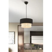 Opviq Luster Echo, 30x30cm, Crno-beli