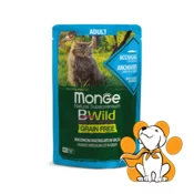 Monge Bwild Grain Free, Adult Cat, Anchovies 85g, Sos Za Macke, Incun i Povrce