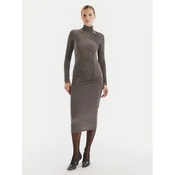 Artigli Cocktail obleka ACAB003376 Siva Slim Fit