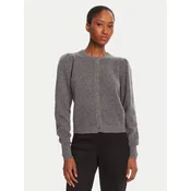 TWINSET Pletena jopica 252TP3583 Siva Regular Fit