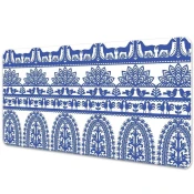 Decormat Podloga za pisalno mizo Kurpie paper 120x60 cm