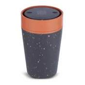 Reciklirani termo lonček Circular 227 ml, Grey and Sundown Orange