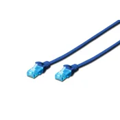 DIGITUS DK-1512-030/B patchcord kabl 5e U/UTP CCA 3m plavi