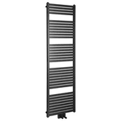 TONDI kopalniški radiator 450x1690 mm, centralni priključek, črna mat - Črna mat barva - 450x1690 mm - Aqualine - TONDI - 24 - Jeklo - Oblika H - Oblika H - 450 - 1690 - 7.2 - 14