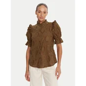 Bruuns Bazaar Bluza Canterbury Caro BBW4507 Rjava Regular Fit