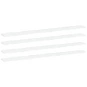 Vidaxl Dodatne police za omaro 4 kosi bele 100x10x1,5 cm iverna pl.