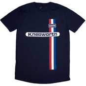 Oasis Majica Knebworth Vertical Stripe Unisex Navy Blue XL