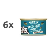 Lilys Kitchen Tasty Cuts v omaki Senior - piščanec in riba 6 x 85 g