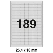 ETIKETE LASER  25,4X10MM POLYESTER PK20L ZWECKFORM L6008-20 SREBRNE
