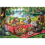 Alipson Puzzle - Puzzle Mačji piknik - 1 000 kosov