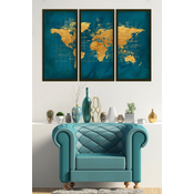 WALLXPERT Dekorativna uramljena MDF slika (3 komada) Artsmdfdkset14