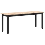Vidaxl klop Naravna 110 x 35 x 45 cm Masivno borovo les
