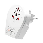 SKROSS putni punjac USB+Type-C uticnica 250V/2.4A, uzemljen, BIJELI 1.500295-E