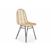 Stol Houston 489 Svetlo rjava, 90x44x55cm, Ratan, Kovina