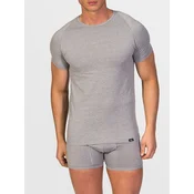zd ZERO DEFECTS Spodnja majica Crew-neck Egiptian cotton siva