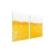 shumee Zaščita za stekleni štedilnik 2x45x52 Pivo
