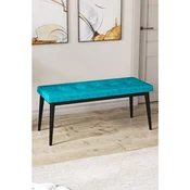 Hanah Home klupa Pera Bench, 105 cm, tirkizna / crna