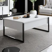 Hanah Home Luxe sto za dnevni boravak, bijelo-crni
