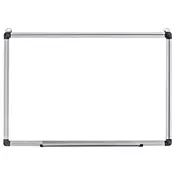 Northio Bela magnetna tabla z aluminijastim okvirjem, 90 x 60 cm, z markerji in magneti
