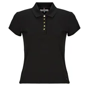 Tommy Hilfiger Polo majica Gold Button WW0WW45768 Črna Slim Fit