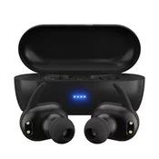 Maxell MAXELL MINI DUO Brezžične slušalke v ušesu z polnilno škatlo - črne, glasba in klici, Bluetooth 5.0, 20h predvajanja