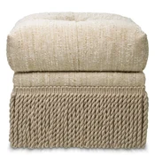 Casa Padrino luxury stool cream 53 x 53 x H. 47 cm - Living room & hotel stool