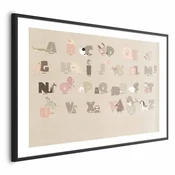 shumee Poster - Bež abeceda
