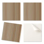 shumee Komplet PVC ploščic z dekorjem za kuhinjo ali kopalnico. Plošča z navpičnimi vzorci 20x20x20 cm