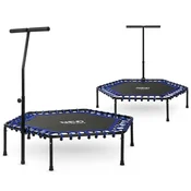 Northix Fitnes trampolin z ročajem 127 cm Neo-Sport - Hexagonal Blue