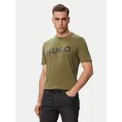 HUGO Majica Dulivio  kaki / črna