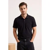 Trendyol Muška majica Tmnss26Po00018, Crna