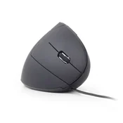 Gembird MUS-ERGO-01 Grey/ črna ergonomska miška