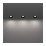 Eglo 902274 - komplet 3x LED svetil SALABATE LED/4,9W/230V, premer 8,8 cm, IP65, črna
