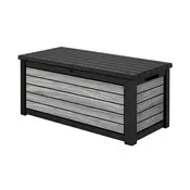 Decocoat plastični vrtni zaboj 630 l nevihta siva