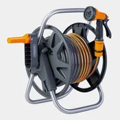 VonHaus stenski kolut za vrtno cev 15 m s pršilno pištolo (2502128)