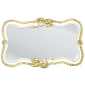 Casa Padrino luxury baroque mirror white/gray/antique gold - Magnificent solid wood wall mirror in baroque style - Luxury furniture in baroque style - Baroque furniture - Noble & magnificent