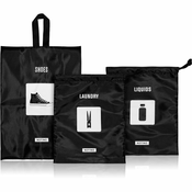 Notino Travel Collection Set of bags for shoes & laundry putni set za cipele, rublje i tekucine 3 kom