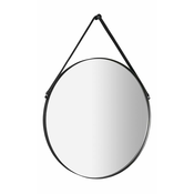 Okroglo ogledalo s trakom ORBITER, o 60cm, mat črno - 8