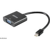 AKASA AK-CBDP07-20BK Mini DisplayPort na VGA pretvornik, 20cm